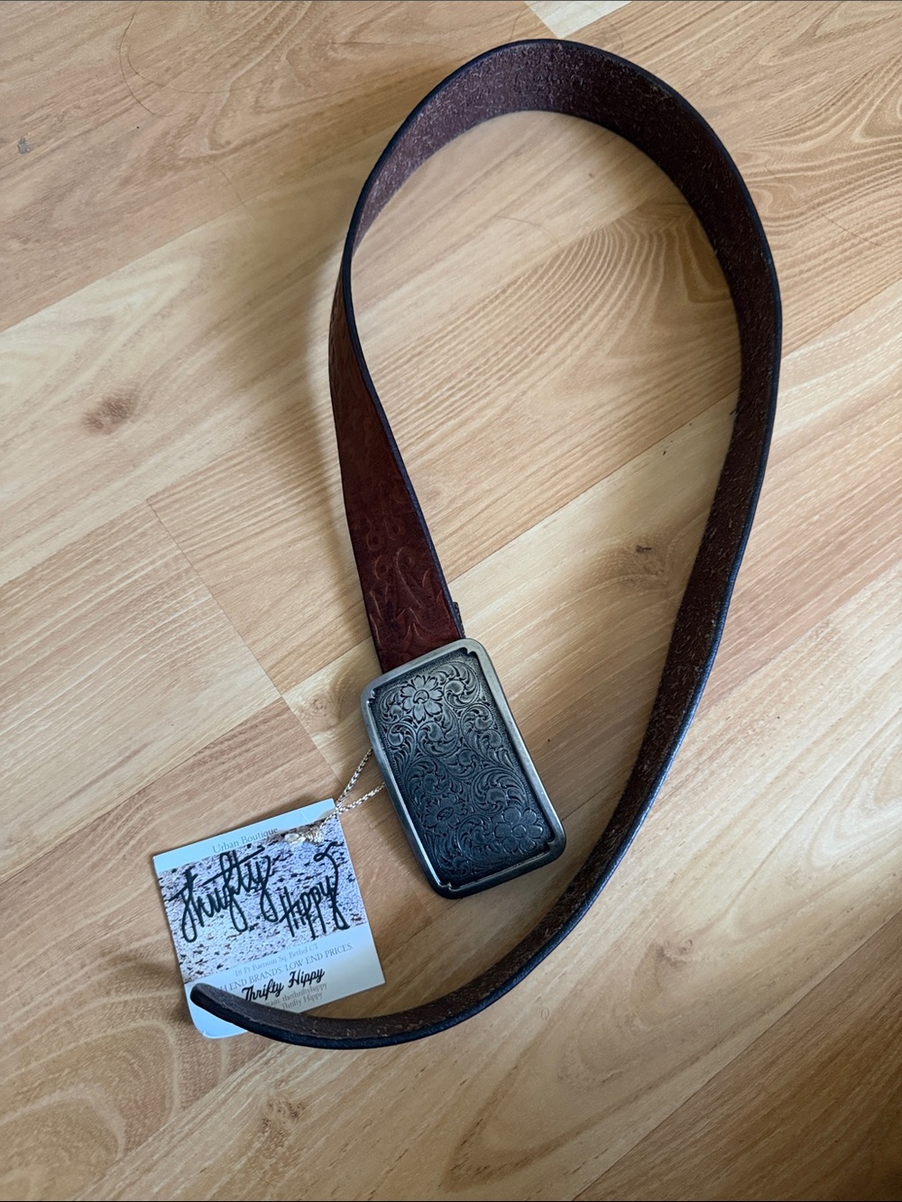 Fossil buckle belt